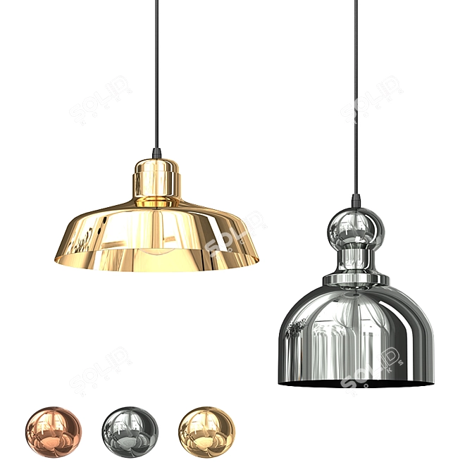 Adjustable Height Chandelier | Spazio K-Series 3D model image 1