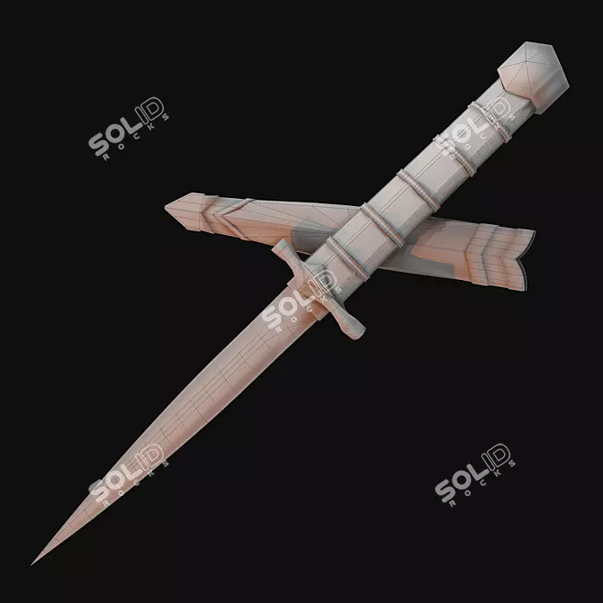 Sleek Polyblade 3D model image 4