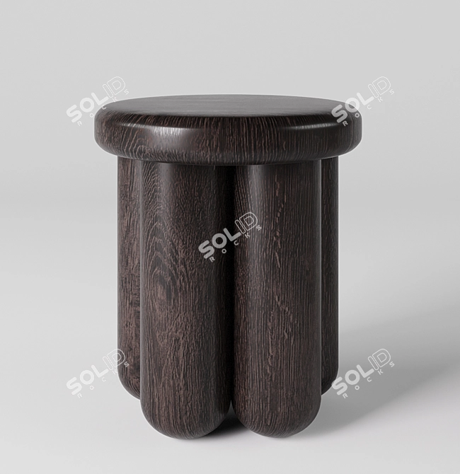 Modern Tinted Wood Coffee Table 3D model image 1