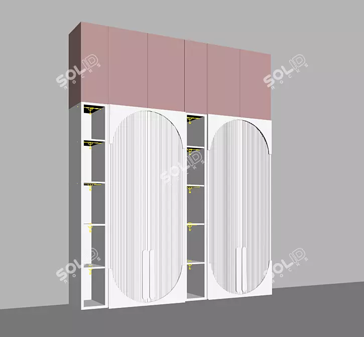 Colorful Closet: Modern Design 3D model image 2