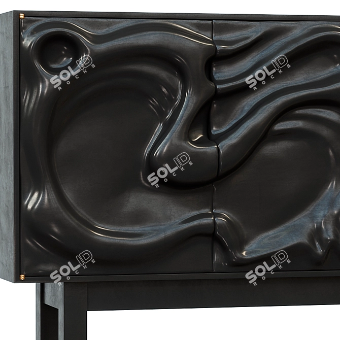 Sleek Sumi Sideboard by Casey Johnson 3D model image 3