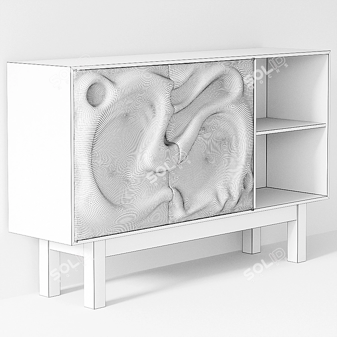 Sleek Sumi Sideboard by Casey Johnson 3D model image 5