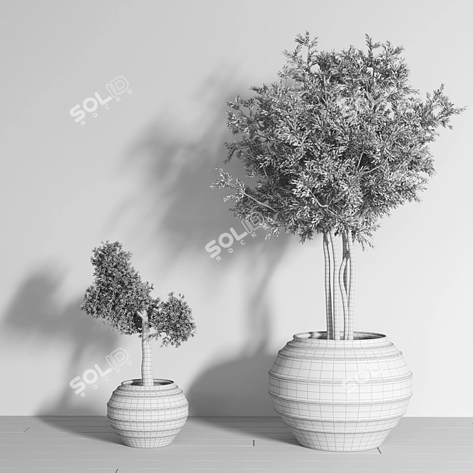 2015 Plant_01 - Centimeters, Vray/Corona, 3Ds Max, OBJ, FBX 3D model image 4