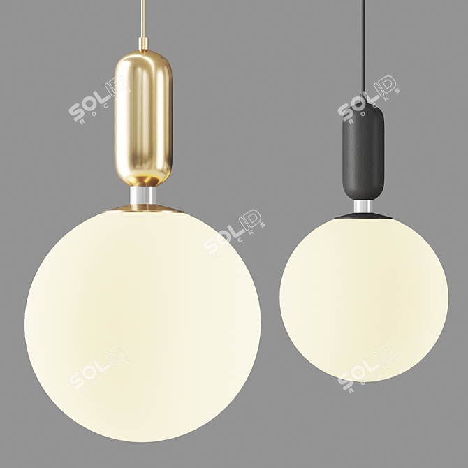 Minimalist Lui Lamp: Sleek & Stylish 3D model image 1