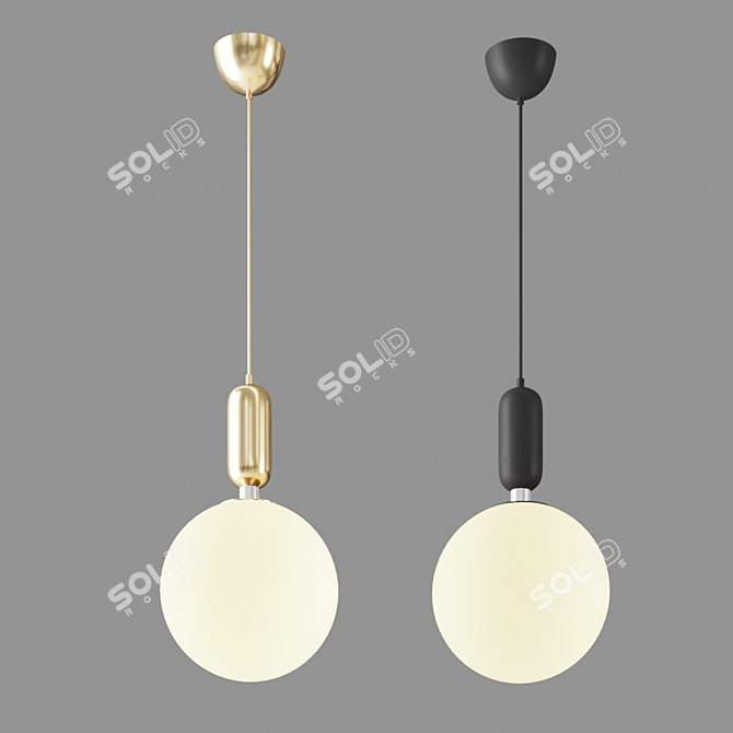 Minimalist Lui Lamp: Sleek & Stylish 3D model image 2