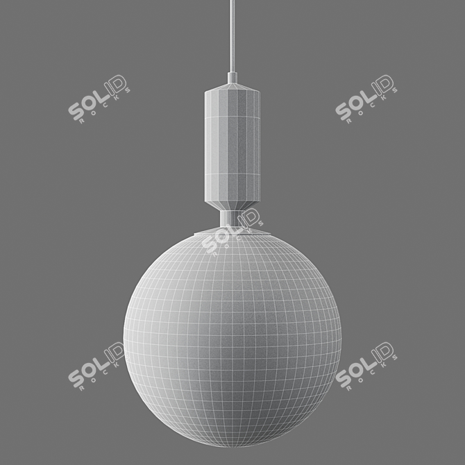 Minimalist Lui Lamp: Sleek & Stylish 3D model image 5