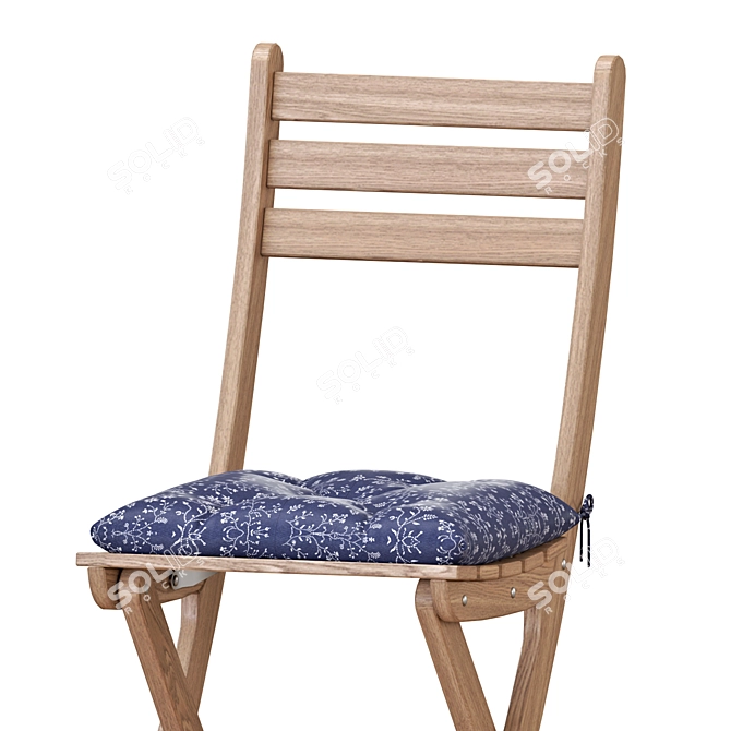 Foldable Outdoor Table and Chair Set 3D model image 3