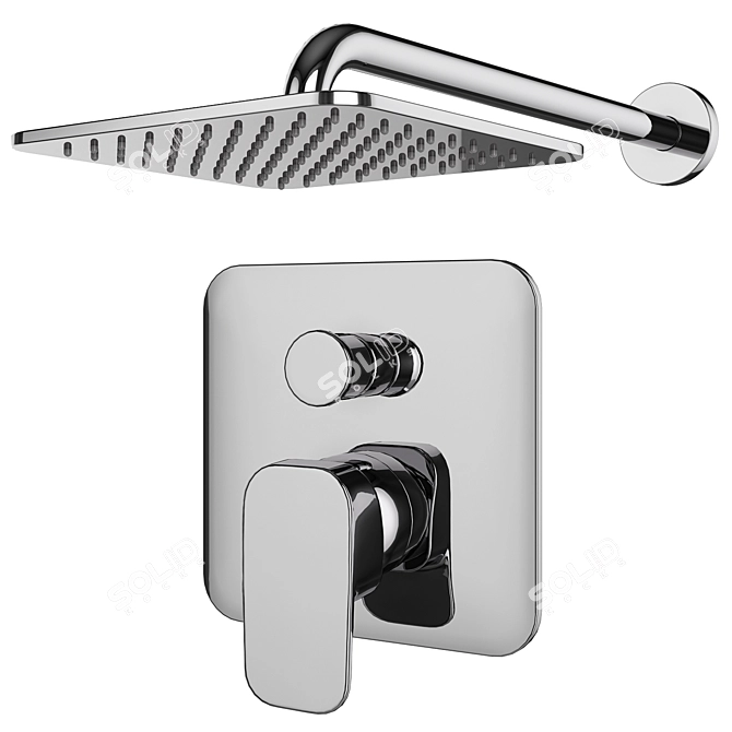 Title: Grohe & IDEAL Standard Faucets and Shower Systems 3D model image 5