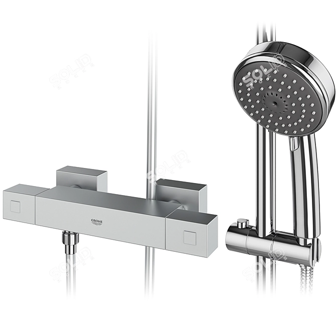 Title: Grohe & IDEAL Standard Faucets and Shower Systems 3D model image 6