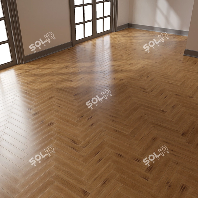 Herringbone Parquet | 4K PBR | 5 Color Options 3D model image 3