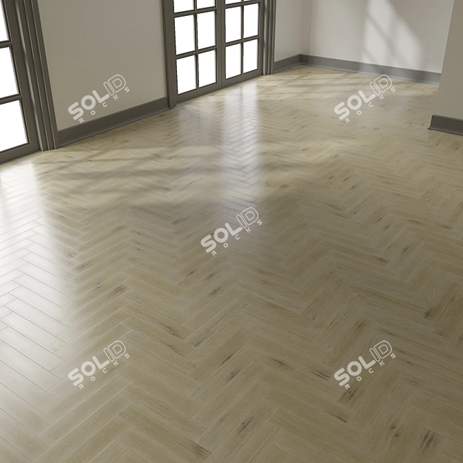 Herringbone Parquet | 4K PBR | 5 Color Options 3D model image 4