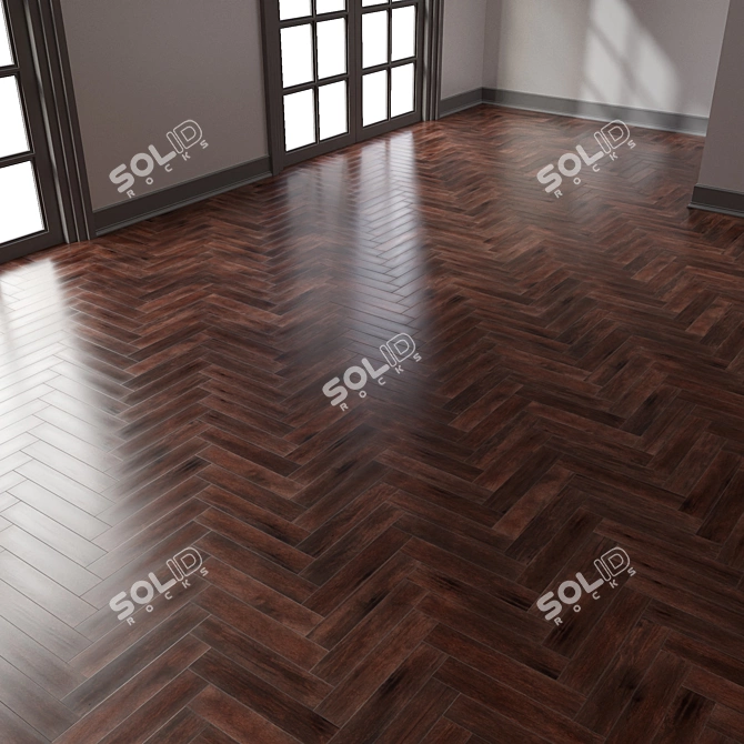 Herringbone Parquet | 4K PBR | 5 Color Options 3D model image 5