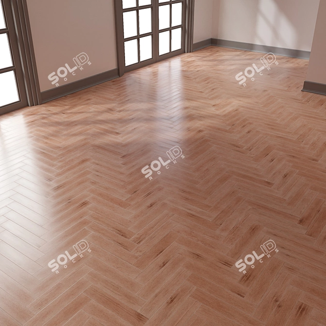 Herringbone Parquet | 4K PBR | 5 Color Options 3D model image 6