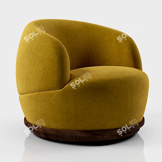 Orbit Armchair: Sleek and Stylish Seating 3D model image 1