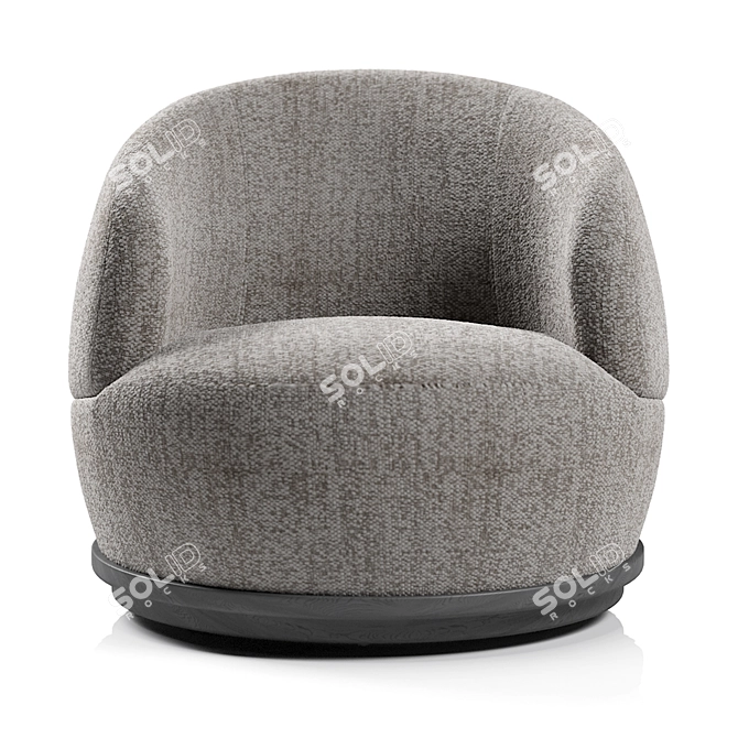 Orbit Armchair: Sleek and Stylish Seating 3D model image 4