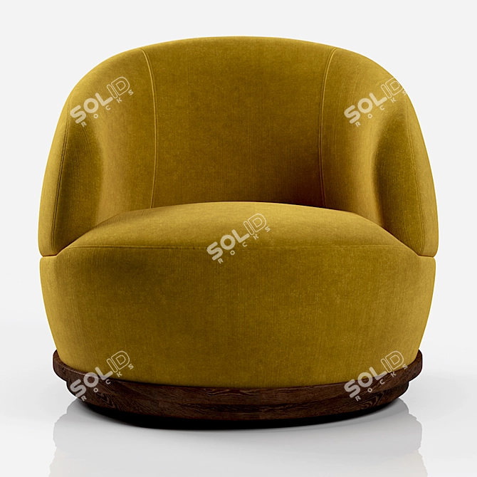 Orbit Armchair: Sleek and Stylish Seating 3D model image 5