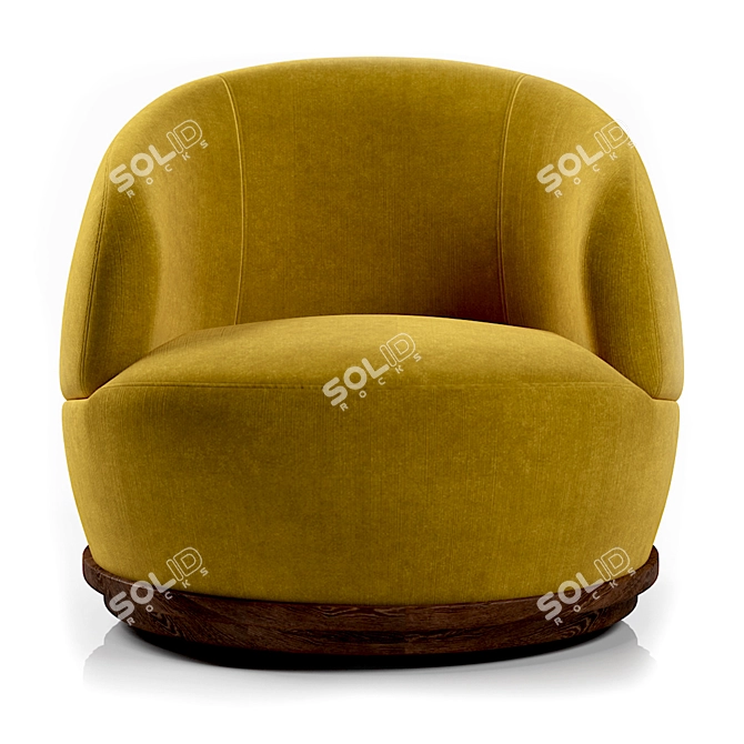 Orbit Armchair: Sleek and Stylish Seating 3D model image 8