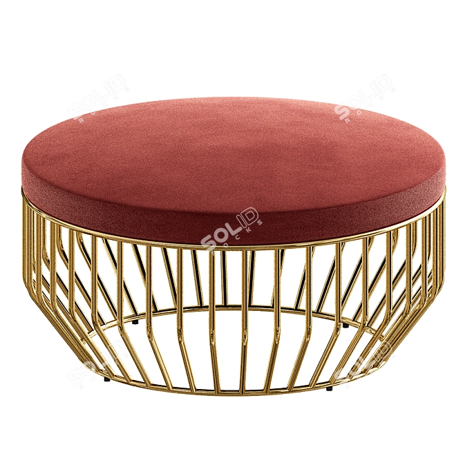 Elevate Your Space: WIRED OTTOMAN 3D model image 3