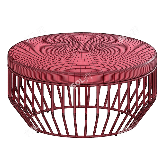 Elevate Your Space: WIRED OTTOMAN 3D model image 4