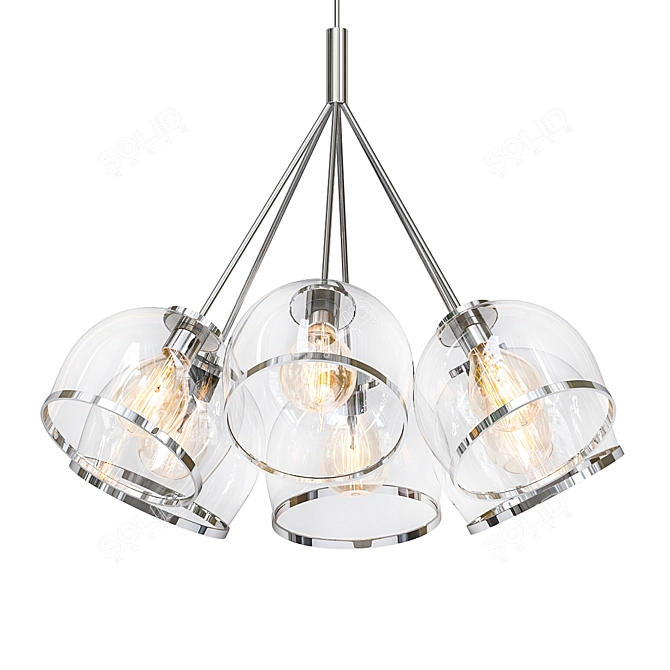 Coast 7: Stylish & Dazzling Chandelier 3D model image 1