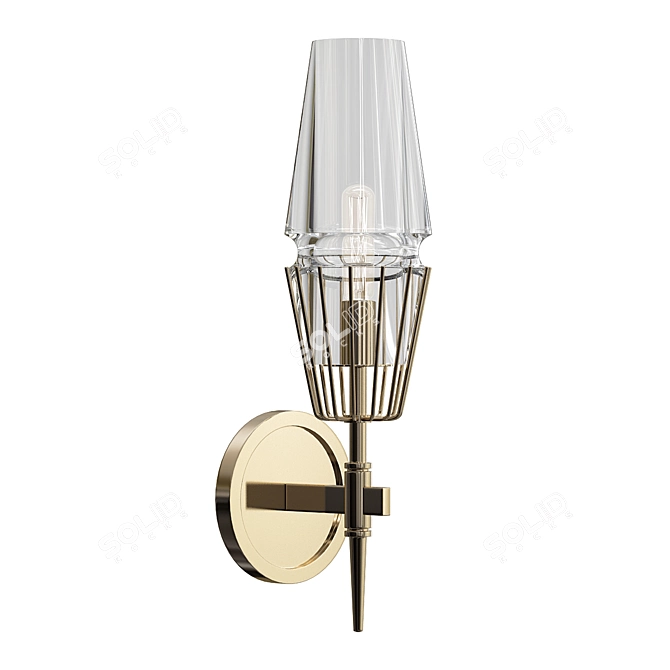 Chaillot Sconce: Modern Loft Design 3D model image 1