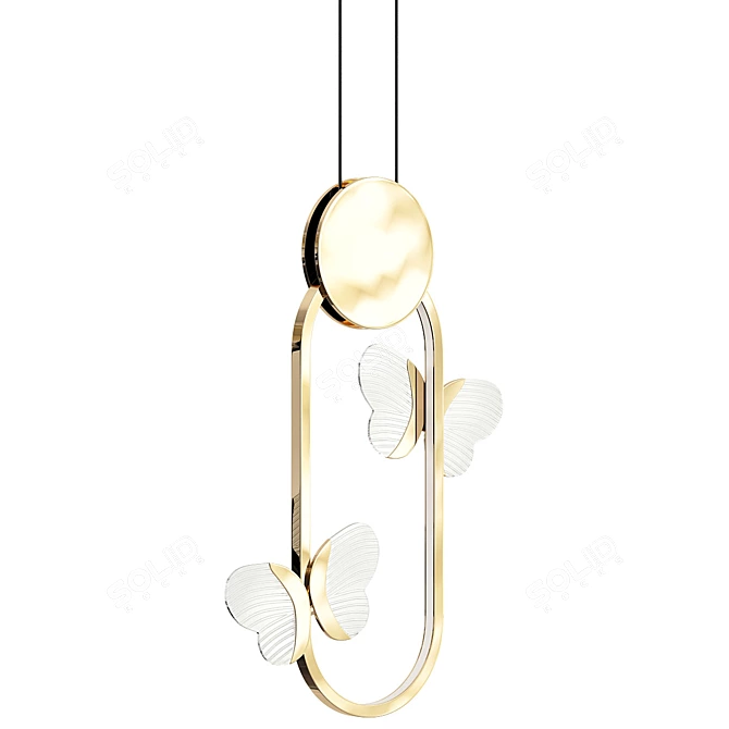 Elegant Babetta Design Lamp 3D model image 2