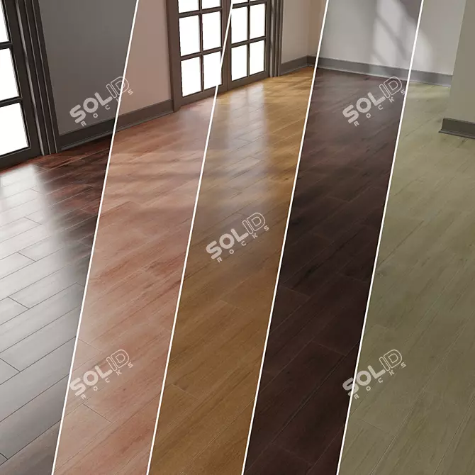 Parquet 2: High-Res PBR Flooring 3D model image 1