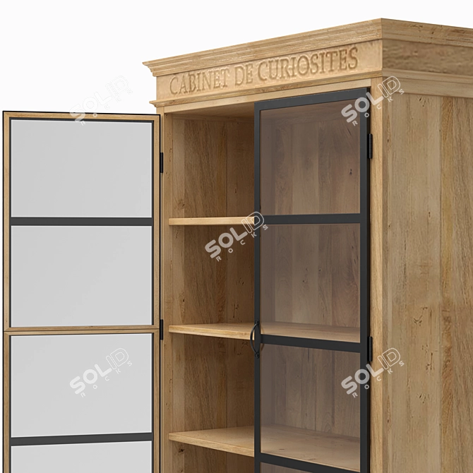 Academy Cabinet: Stylish Storage Solution 3D model image 3