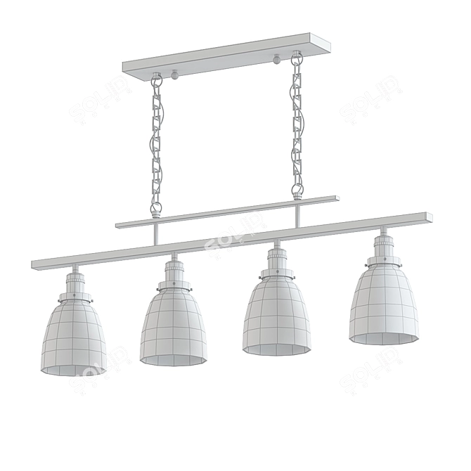 Trendy Casarez 4-Light Pendant 3D model image 2