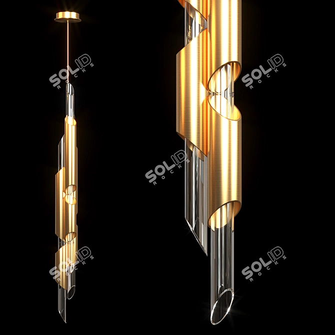 Modern Draycott Pendant Lamp 3D model image 1