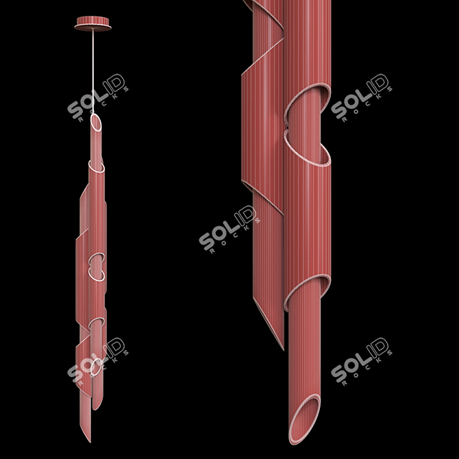 Modern Draycott Pendant Lamp 3D model image 2