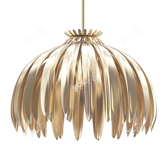 Dazzling Dahlia Pendant 3D model image 1