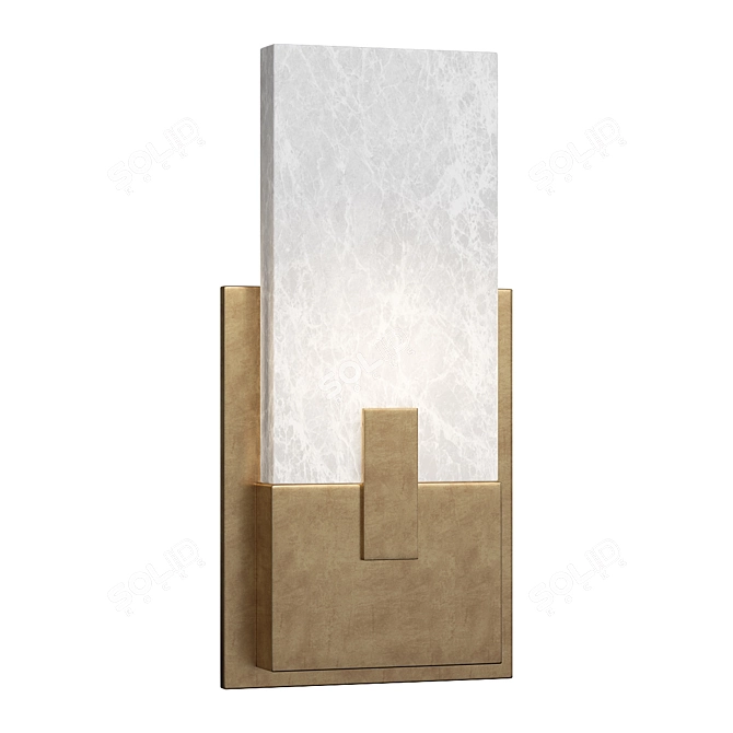 COVET SHORT CLIP BATH SCONCE 3D model image 1