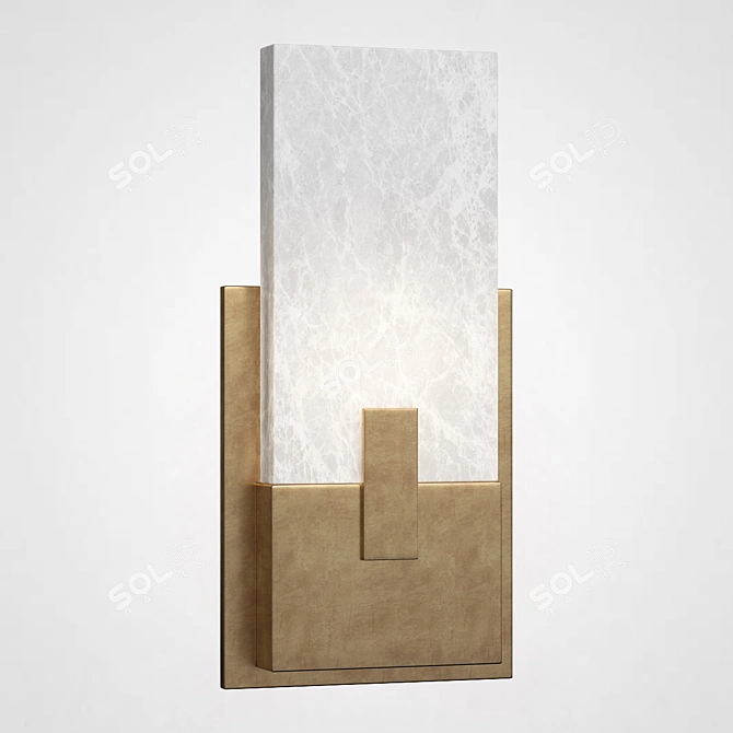 COVET SHORT CLIP BATH SCONCE 3D model image 2