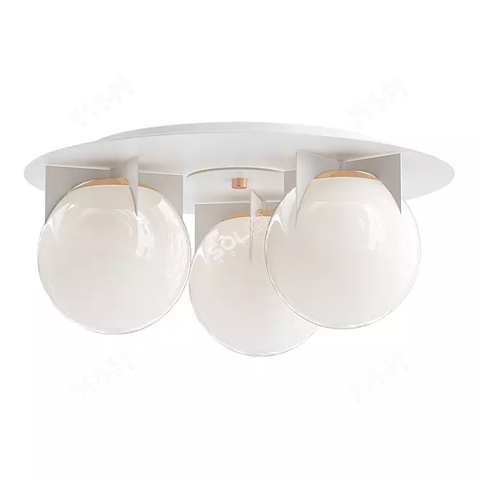 Modern Exquisite Krug 3 Light 3D model image 1