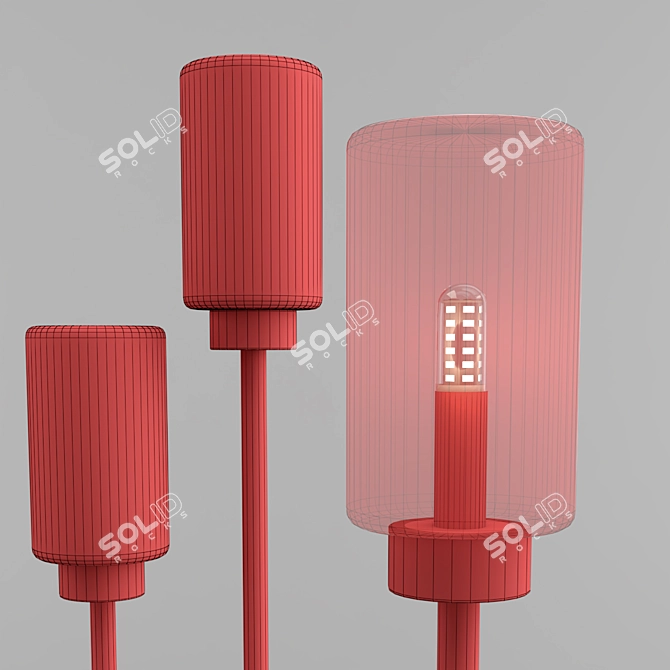 Sleek Hanston Pendant Lighting 3D model image 3