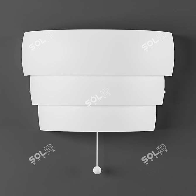 Stylish White Corded GRÖNPLYM 3D model image 3