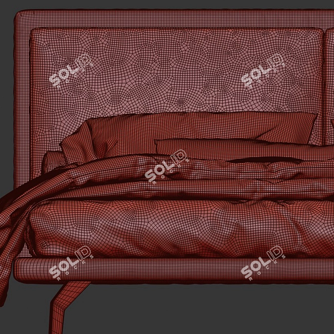 Elevate Restful Sleep with James Bed 3D model image 4