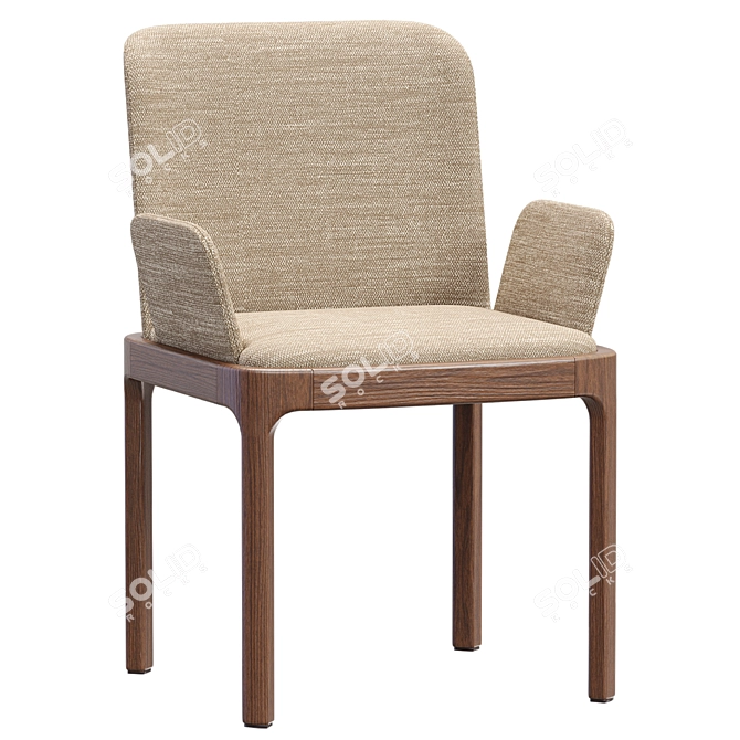 Elegant Pianca Inari Chair Pair 3D model image 1