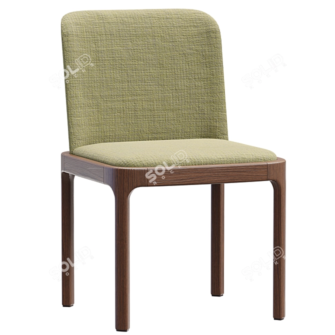 Elegant Pianca Inari Chair Pair 3D model image 2