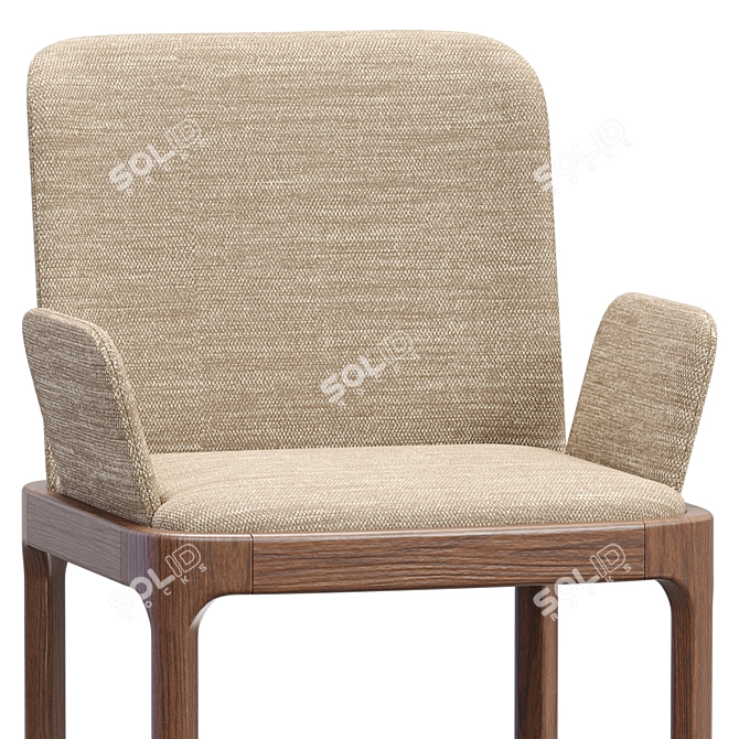 Elegant Pianca Inari Chair Pair 3D model image 6