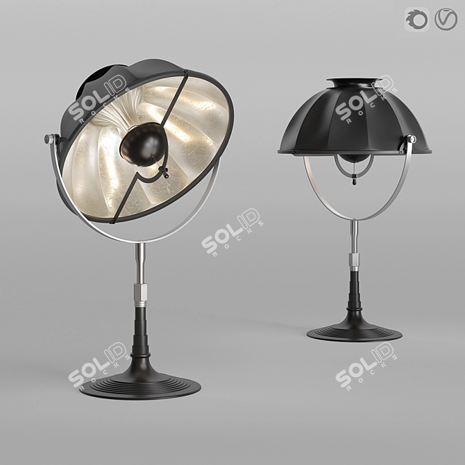 Fortuny Armilla 32 Table Lamp: Restoration Hardware 3D model image 1