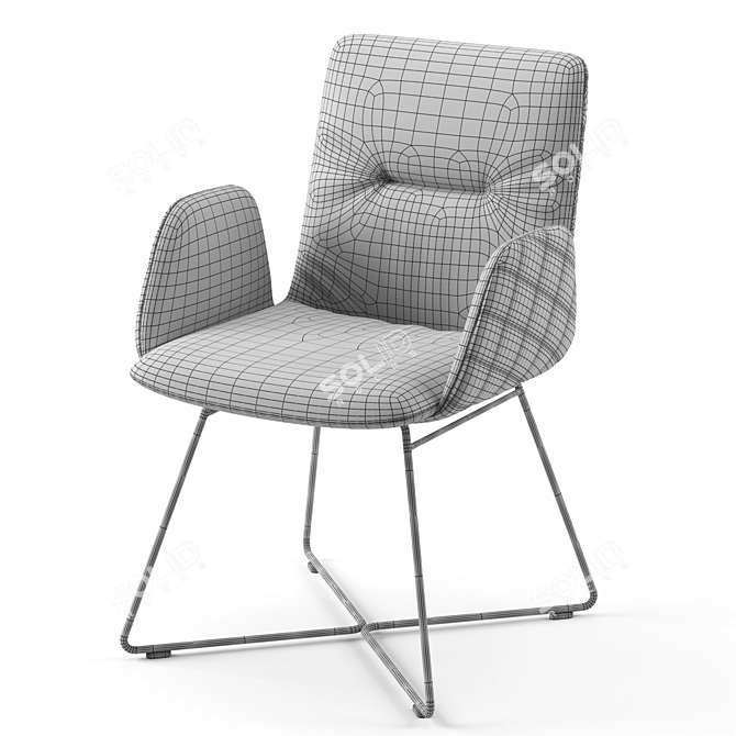 Sleek Lotta Chair - Stylish and Comfortable 3D model image 5