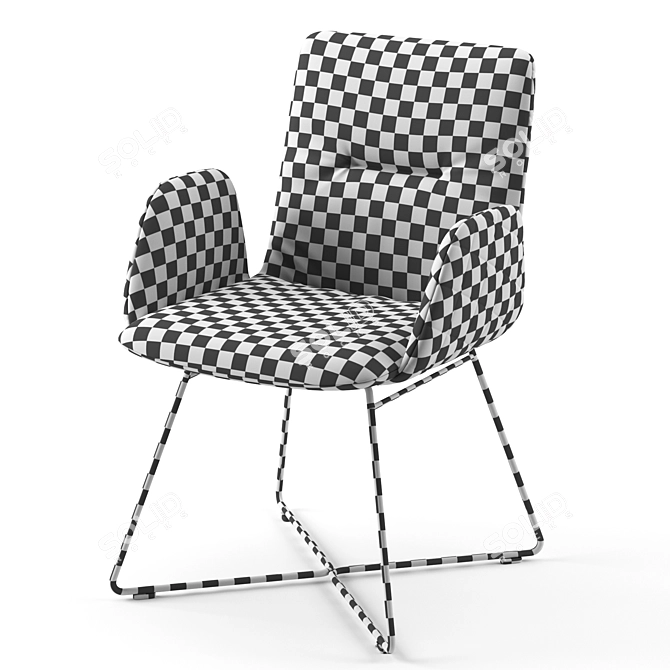 Sleek Lotta Chair - Stylish and Comfortable 3D model image 6