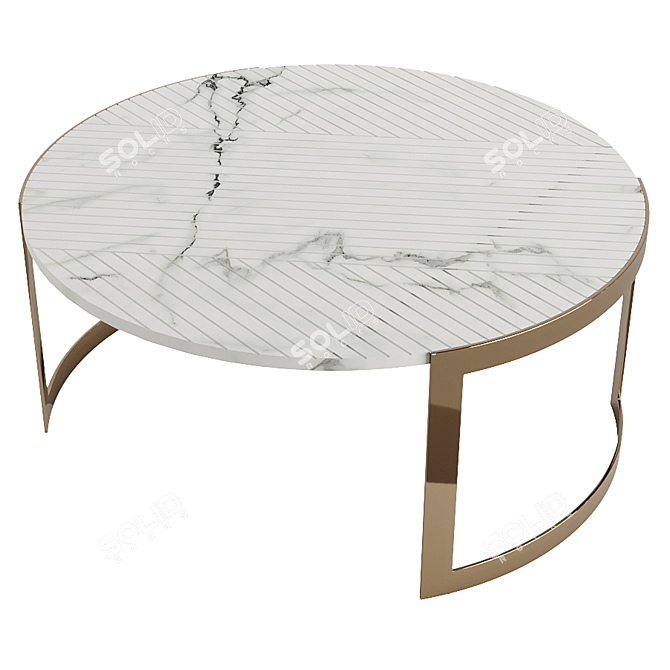 Elegant FENDI Lite 2022 Coffee Table 3D model image 2