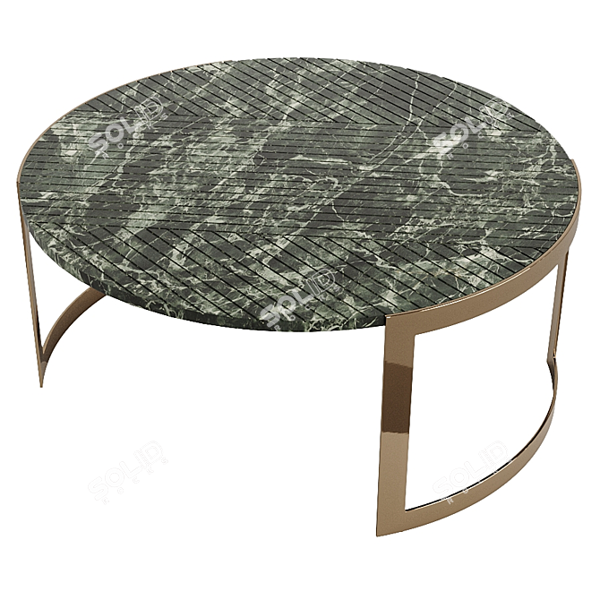 Elegant FENDI Lite 2022 Coffee Table 3D model image 3