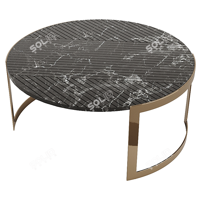 Elegant FENDI Lite 2022 Coffee Table 3D model image 4