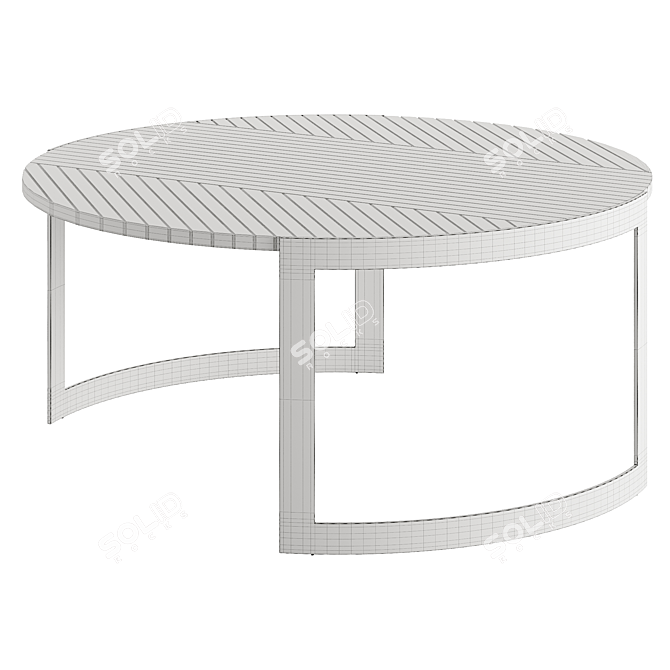 Elegant FENDI Lite 2022 Coffee Table 3D model image 5