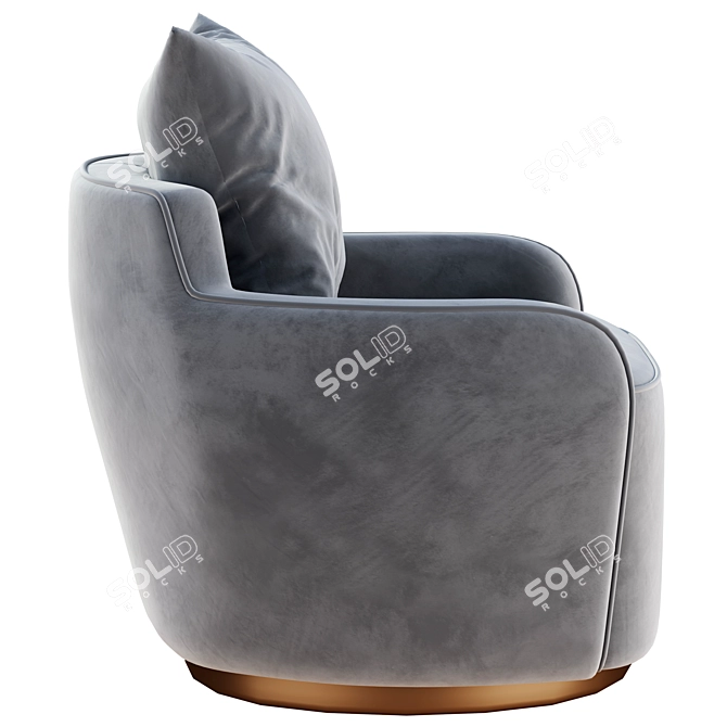 Elegant Ingrid Armchair: Stylish Comfort for Your Space! 3D model image 2