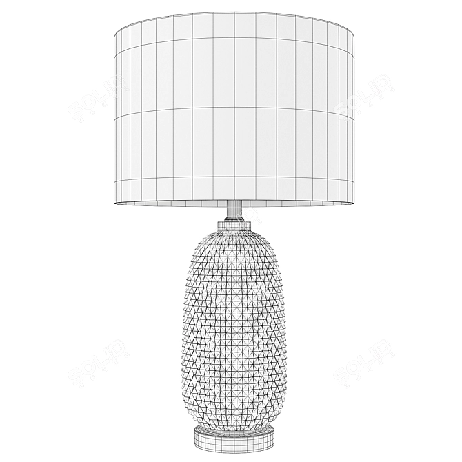 Pineapple Glass Table Lamp 3D model image 2